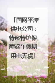 国网平潭供电公司：特巡特护保障端午假期用电无虞